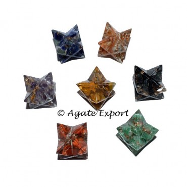 Orgone Chakra Merkaba Star Set
