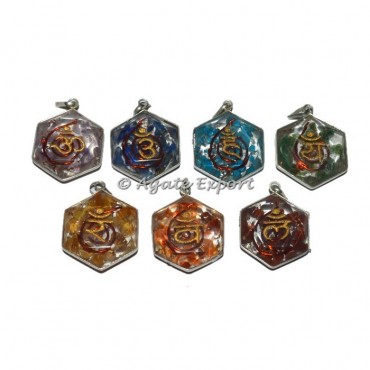 Orgone Hexagon Chakra Sanskrit Set