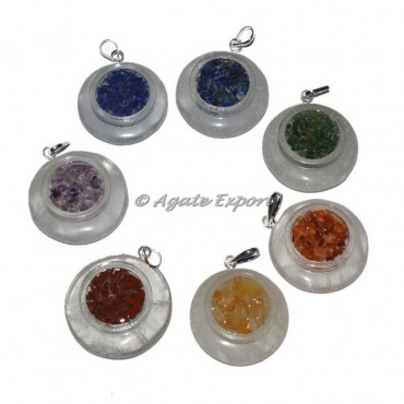 Crystal Quartz With Orgone Chakra Set