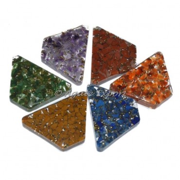 Orgonite Trapezium Seven Chakra Set
