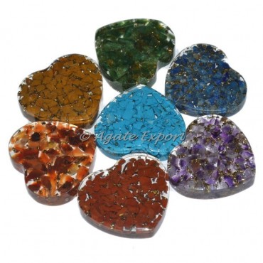 Seven Chakra Puffy Heart Sets