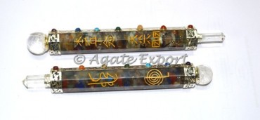 Orgone Chakra Healing Wands with Pouch