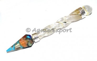 Orgone Point Chakra Healing Wands