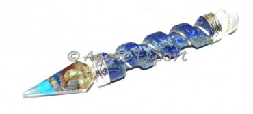Crystal Quartz with Orgone Pendulum Wands