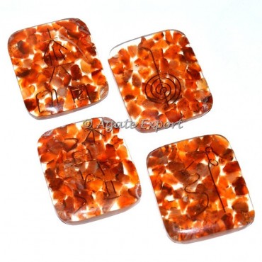 Carnelian Jade Orgone Usai Reiki Set