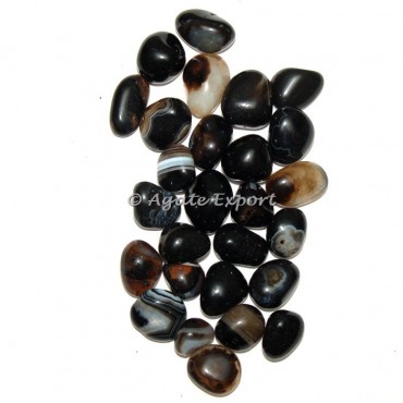 Black Onyx High Quality Tumbled Stones