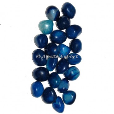 Blue Onyx High Quality Tumbled Stones