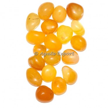 Yellow Onyx High Quality Tumbled Stones