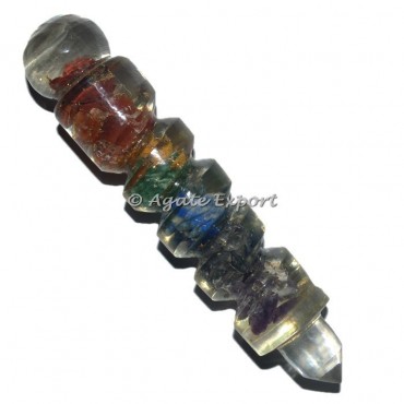 Orgone Spiral Chakra Layer Wands