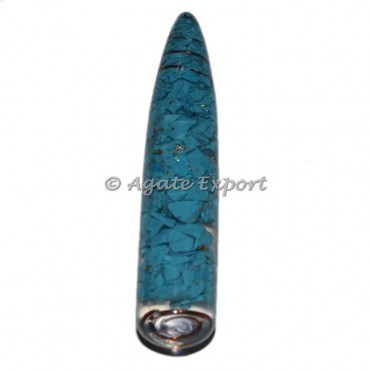 Turquoise Orgonite Massage Wands