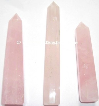 Rose Quartz Obelisks.