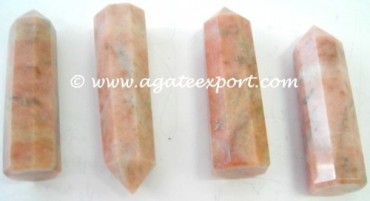 Peach Aventruine Obelisks.
