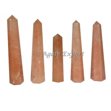 Peach Aventurine Obelisk Point