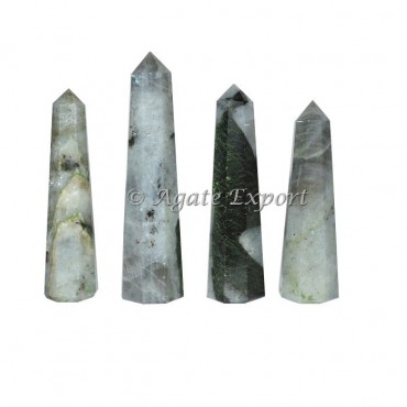 Rainbow Moonstone Obelisk Point