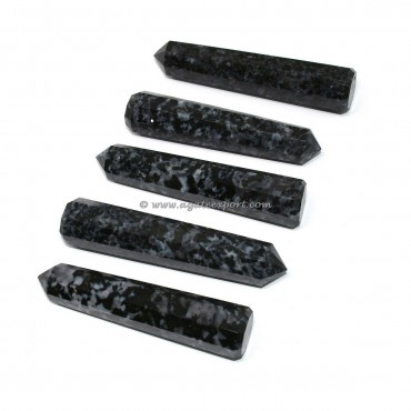 Indigo Gabbro Jasper Obelisk Crystals Point