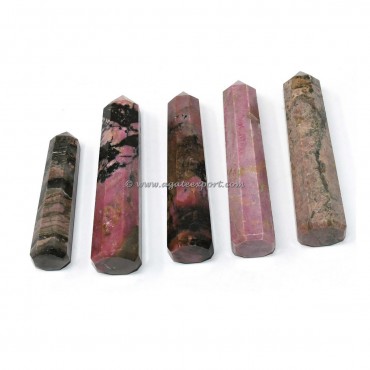 Rhodochrosite Obelisk Crystals Point