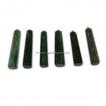 Green Dark Healing Obelisk Crystals Point