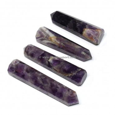 High Grade Amethyst Faceted Obelisk Crystals Point