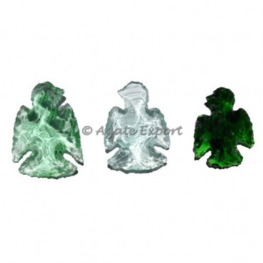 Eagle Shape Colorfull Obsidian Arrowheads
