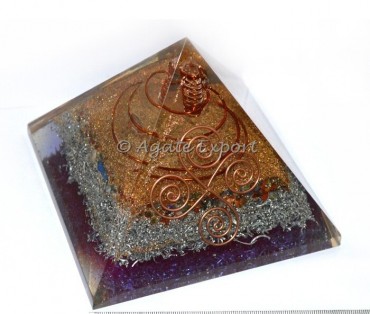 Chakra Stone Choko Reiki Orgone Power Pyramids wit