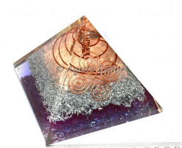 Pure Copper and Brass Orgone Pyramids with Point