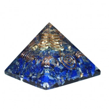 Lapis Lazuli With Crystal Quartz Pyramid