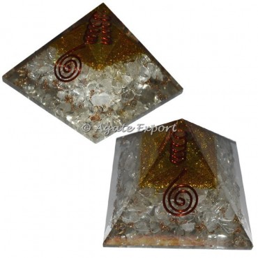 Clear Quartz Energy Orgone Pyramids
