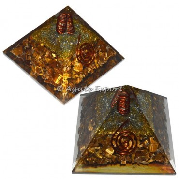Tiger Eye Orgone Energy Pyramids