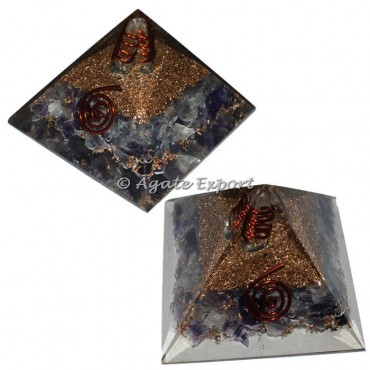 Flourite Small Pyramids with Crystal Point
