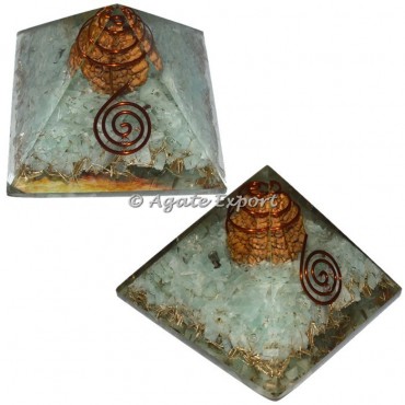 Aventurine Orgone Pyramids with Rudraksha