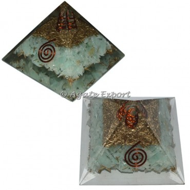 Amazonite Orgone Pyramids with Crystal Point