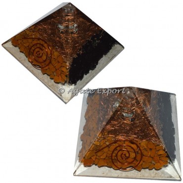 Jasper and Tourmaline Orgone Energy Pyramids