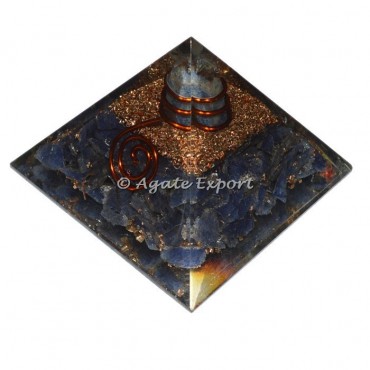 Blue Aventurine Orgone Pyramids with Aventurine Point