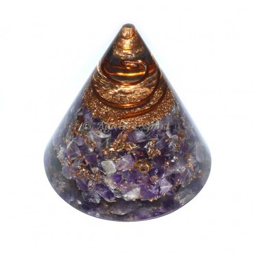 Amethyst Orgone Cone Pyramid