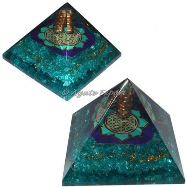 Crystal Quartz Yoga Orgone Pyramid