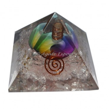 Rose Quartz Color Chakra Symbol Orgone Pyramid
