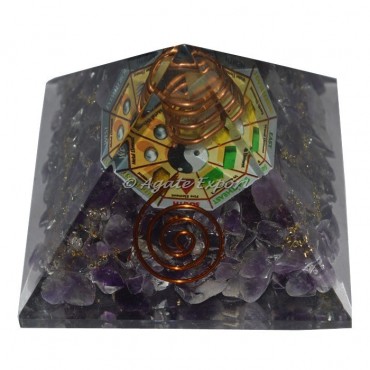 Amethyst Yoga Orgone Pyramid