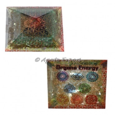 Flower of life Orgonite pyramids