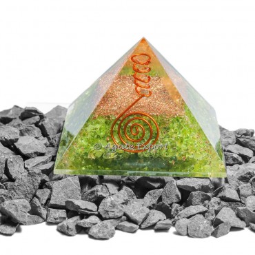 Peridot Healing Crystals Orgone Pyramid