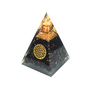 Orgone Black Tourmaline Nubian Pyramid