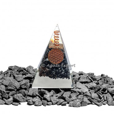 Orgone Black Tourmaline Nubian Pyramid