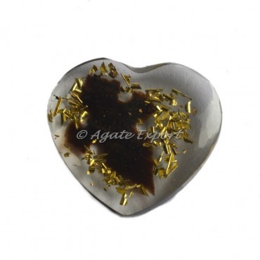 Arrowhead Symbol On Orgonite Heart
