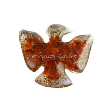 Red Carnelian Orgonite Bird