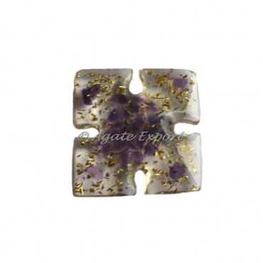 Amethyst Orgonite Square