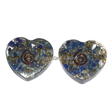 Lapis Lazuli Orgonite Heart Cab
