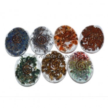 Multi stone Oval Orgonite Cabs