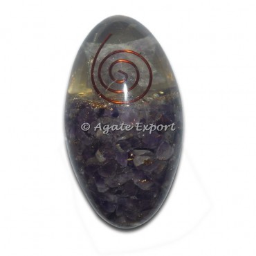 Orgone Amethyst Lingam with Merkaba Star