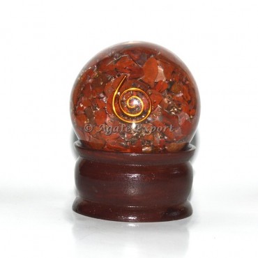 Red Jasper Orgone Sphere