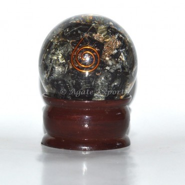 Black Tourmaline Orgone Sphere