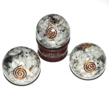 Rainbow Moonstone Orgone Sphere